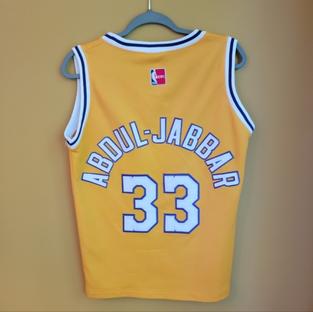 VTG Kareem Abdul-Jabbar Lakers replica jersey Sz men's S - Picture 2 of 7